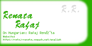 renata rafaj business card